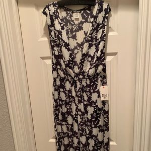 Billabong Navy and Cream Floor-Length Jumpsuit